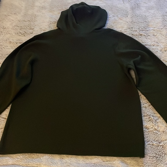 OuterKnown *NWT* 100% Merino Wool Hooded Sweater XL Dark Green - Picture 11 of 16